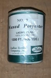 400YD WAXED POLY TEXTILE LACING CHORD