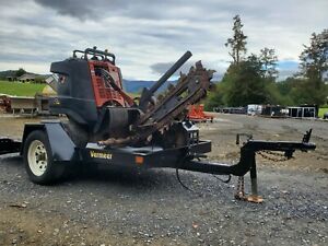 Ditch Witch Stand On Trencher with Trailer