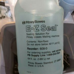 (6) bottles of Pitney Bowes E-Z Seal 608-0, sealing solution 64fl. oz.