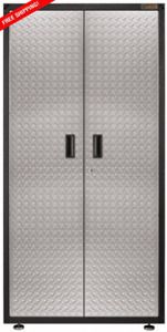 Gladiator Steel Garage Gear Cabinet Adjustable Shelves Double Door 36&#034;Wx72&#034;Hx18&#034;