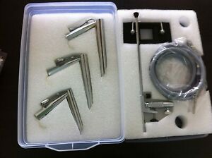 Fiber Optic Operating Laryngoscope With Fiber Optic Cable And Chest Support Hold