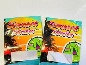 25pk SUNSET foil lined resealable packing bags 6x4inch SAME DAY SHIPPING