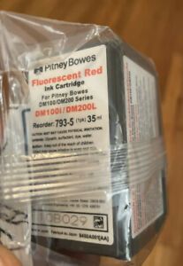 Pitney Bowes Fluorescent Red 793-5 Genuine New Free Shipping