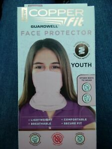 NIB Copper Fit Guardwell Face Protector YOUTH Mask PINK Cooling GATORNECK