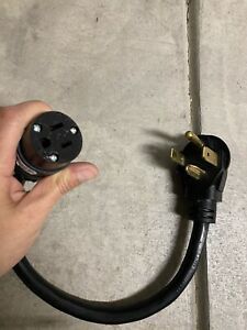 ELECTRIC TO GAS DRYER POWER CONVERT 250V 14-30P to 125V 5-15R PLUG ADAPTER NEMA