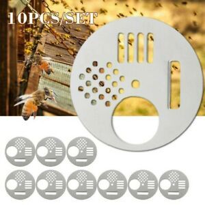 Hole Bee Hive Gate Replacement Stainless Steel Silver Round Parts Durable