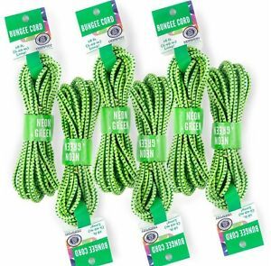 Lot of 2 Bungee Cord Shock Cord Horizon Group Craft 1/8” x 18ft (5.49m) Neon NEW