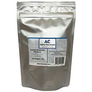 1 Pound - Sodium Molybdate - Na2MoO42H2O, 99% Pure