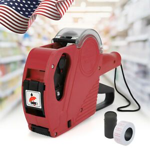 MX-5500 8 Digits EOS Price Tag Gun Labeler Labeller Includes 5000 Labels/Ink US