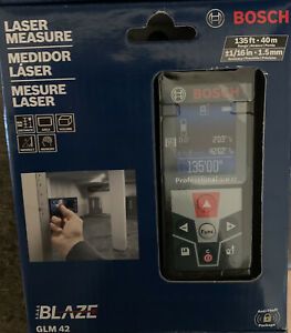 Bosch BLAZE GLM 42 135 Ft. Laser Measure with Color Display New In Box