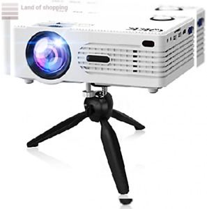 Portable Movie Mini Projector Full HD 1080P 200&#034; Display Supported 6500 Lumens