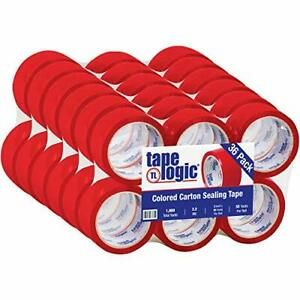 Aviditi Tape Logic 2 Inch x 55 Yard 2.2 Mil Red Heavy Duty Colored Packing Ta...