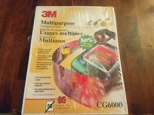 3M Multipurpose Transparency Film.  CG6000.  65 Sheets.
