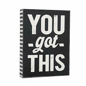 SANY DAYO HOME Desktop 6 x 8 inches Wood Box Signs with Inspirational Saying for