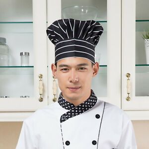 Comfortable Cook Adjustable Kitchen Baker Chef Elastic Cap Hat Catering #17