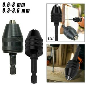Drill Chuck Black Screwdriver Hex Shank 31x24x6.35mm Metalworking Practical