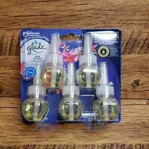 Glade Plugins scented oil blue odyssey 5 pack refills NEW