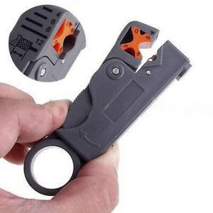 Rotary Coaxial Stripping Cable Stripper Cutter Tool For RG-58/59/62/6QS/3C/*ss