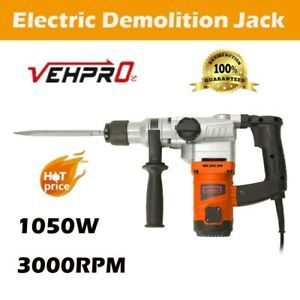 Demolition Electric Jack Hammer Construction Concrete Breaker Punch 2 Chisel Bit