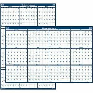 House of Doolittle 2021 Laminated Wall Calendar Reversible Horizontal/Vertica...