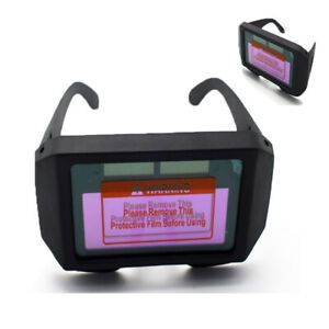 Solar Powered Auto Darkening Welding Helmet Eyes Welder* Glasses Eye Protector