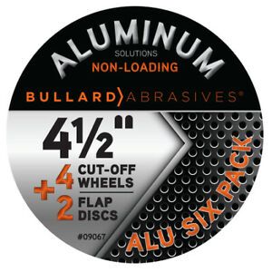 BULLARD ABRASIVES 9067 ALU Six Pack - (4) 63407, (1) 34284, (1) 34286