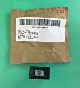 SOLI CO. 222BLWC LIGHT INDICATOR RED 125VAC 1/3W