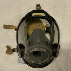 Scott AV3000 SureSeal Firefighter SCBA Mask GreyNosecup 5pt KevlarHeadnet Large