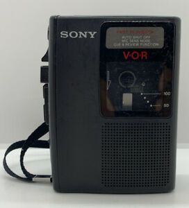Vintage Sony TCM-S64V VOR Cassette Corder Voice Operrated Recording Handheld