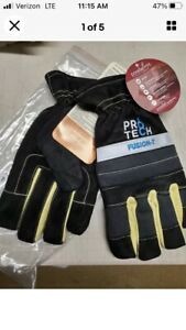 Pro-Tech 8 Fusion - T Firefighting Short Cuff Gloves Size M New Black