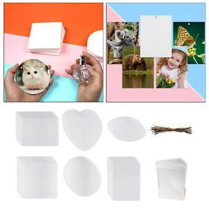 60Pieces Sublimation Air Freshener Blanks Hanging Scented Sheets Felt Blank