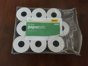 9 ROLLS OFFICE DEPOT ADDING MACHINE CASH REGISTER TAPES 2 1/4&#034; NEW FREE SHIPPING