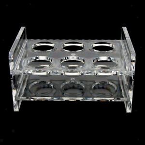 6 Hole Acrylic Transparent Shot Glass Holder for Barware Home Restaurant, Whisky