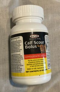 Calf Scour Bolus Oxy HCl 500mg 25 Count by Durvet 01/23 Date
