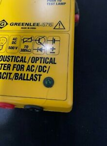 Greenlee gas lamp tester LT 277 5715