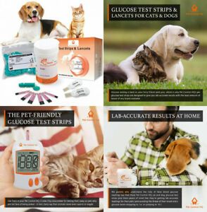 Pet Control HQ Blood Sugar Glucose Extra Test Strips - Calibrated for Dogs...