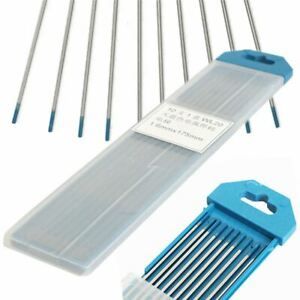 10pcs Tungsten WL20 2 Percent Lanthanated Blue Tip TIG Electrode 1.6mmx175mm Wel