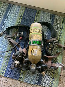 MSA Firehawk M7 AirMask 4500 psi SCBA with mask &amp; two 30 minutes Bottles