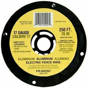 Electric Fence Wire Spool 250 ft. 17 Gauge Spool Aluminum Wire
