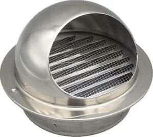 6 Inch Air Vent 304 Stainless Steel Round Ventilation Grille Ducting External
