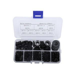 500Pcs M2 M2.5 M3 M4 M5 M6 M8 M10 Plastic Nylon Washer Flat Washer Gasket R F4