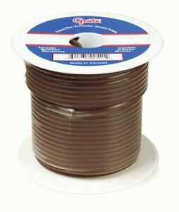 Grote 87-7001 Primary Wire, 14 Gauge, Brown, 100 Ft Roll