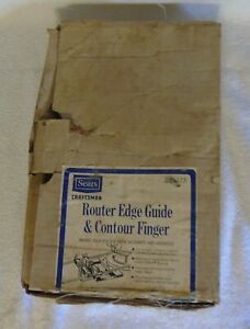 Sears Craftsman Router Edge Guide &amp; Contour Finger Vintage 25173 IOB