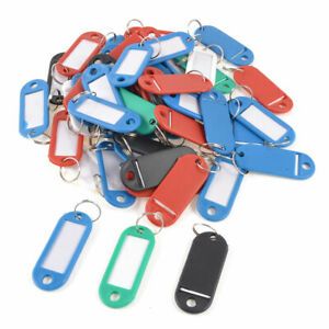 Multicolored Plastic Barber Salesman Name Tag Badge Clip Holder 50pcs