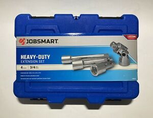 JobSmart 4pc Heavy Duty 3/4&#034; Drive Socket Extension Set Universal Joint • NEW