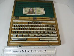 81 pc Gage Block Set, Shop Grade, +/- .000050&#034;,  Gauge Blocks, .050&#034; - 4&#034;, VGC