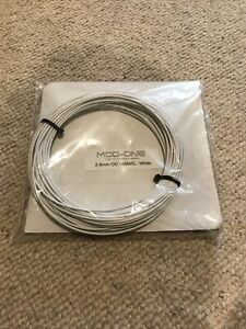 MOD-ONE Custom PC Cable Wire, 16AWG/2.4mm OD, 50 Feet, White