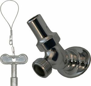 Prier Products C-235.50 Chrome 1/2&#034; Fpt Key-Operated Angle Sill Faucet