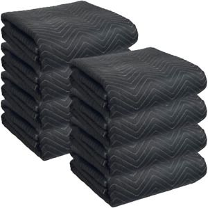 JourneyO 8 Heavy-Duty Moving &amp; Packing Blankets - Ultra Thick Pro - 80&#034; x 72&#034; (6