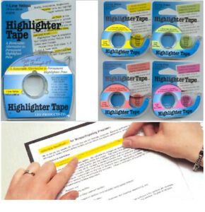 Lee Products Company LEE13978 Removable Highlighter Tape Pink